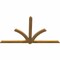 Ekena Millwork Redmond Rough Sawn Timber Gable Bracket, Western Red Cedar, 84"W x 49"H x 2"D x 4"F, 14/12 Pitch GBW084X49X0204RED00RWR - alternate 3
